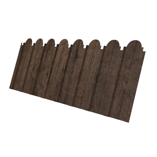 Профнастил C10A фигурный 0,45 Print Elite Antique Wood TwinColor
