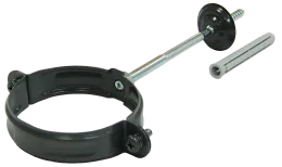 Хомут трубы 100 мм RAL7024 мокрый асфальт