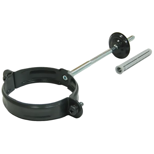 Хомут трубы 100 мм RAL7024 мокрый асфальт