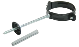 Хомут трубы 100 мм RAL7024 мокрый асфальт