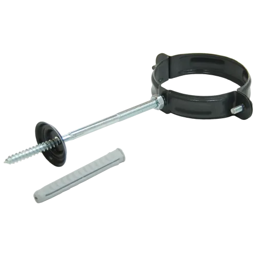 Хомут трубы 100 мм RAL7024 мокрый асфальт