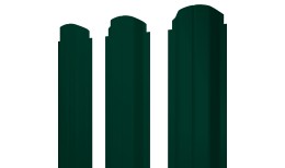 Штакетник П-образный А фигурный 0,4 PE RAL 6005 зеленый мох