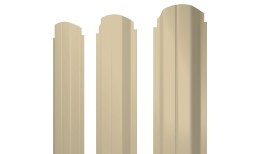 Штакетник П-образный А фигурный 0,5 Satin RAL 1015 светлая слоновая кость