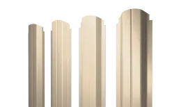 Штакетник П-образный А фигурный 0,5 Satin RAL 1015 светлая слоновая кость