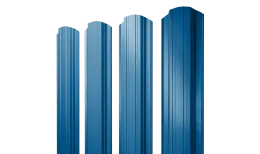 Штакетник Прямоугольный фигурный 0,45 PE RAL 5005 сигнальный синий