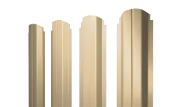 Штакетник П-образный А фигурный 0,4 PE RAL 1014 слоновая кость