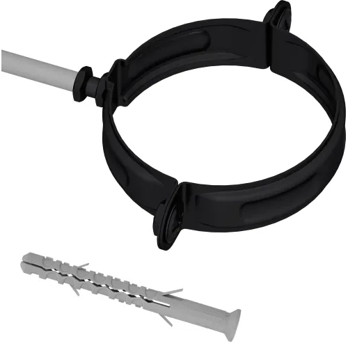 Хомут трубы на кирпич 100 мм Мatt RAL 9005