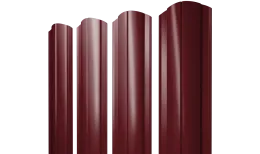 Штакетник Круглый фигурный 0,5 Satin RAL 3005 красное вино