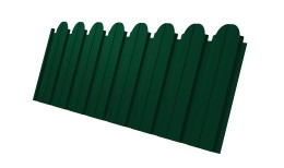 Профнастил C10B фигурный 0,45 Drap TR RAL 6005 зеленый мох
