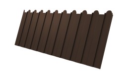 Профнастил C8A фигурный 0,45 Drap RAL 8017 шоколад