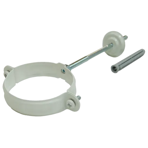 Хомут трубы 100 мм RAL 9003 сигнальный белый