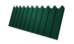 Профнастил C8A фигурный 0,45 PE-Double RAL 6005 зеленый мох