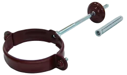 Хомут трубы 90 мм RAL 3005 красное вино