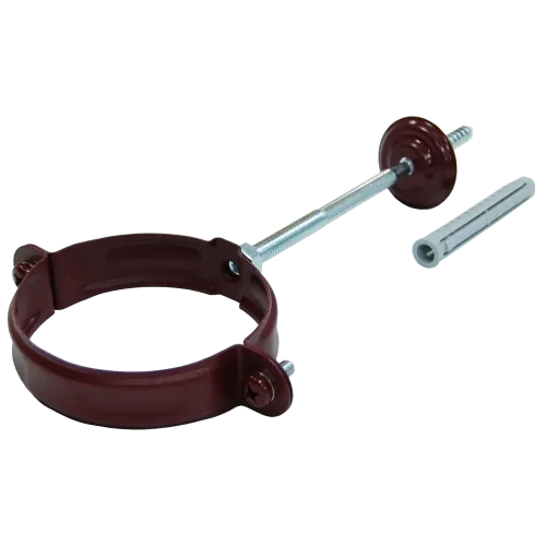 Хомут трубы 90 мм RAL 3005 красное вино