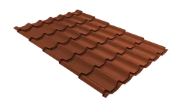 Профиль волновой кредо 0,45 Drap RAL 8004 терракота