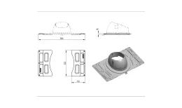 Доборный элемент к основанию Krovent Base-VT General серый