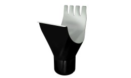 Воронка Optima 125/90мм RAL 9005 черный