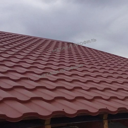 Металлочерепица МЕТАЛЛ ПРОФИЛЬ Монтекристо-SL (AGNETA-20-Copper\Copper-0.5)