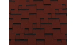 RoofShield черепица Премиум Модерн (3м2) Красный с оттенением
