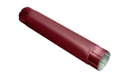 Труба круглая соединительная Optima 90мм 1м RAL 3005 красное вино