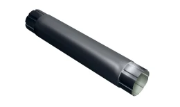 Труба круглая соединительная Optima 90мм 1м RAL 7024 мокрый асфальт