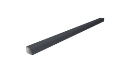 Труба гофрированная Vortex Lite 76х102х3000 мм PE RAL 7024 мокрый асфальт