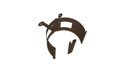Крепление трубы круглой Ø90 на дерево Vortex Mix PE RAL 8017 шоколад