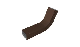 Колено трубы гофрированное Vortex Lite Matt 76х102 мм RAL 8017