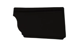 Заглушка правая Vortex Matt 127мм RAL 9005 черный