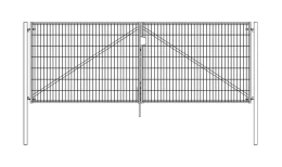 Ворота Light NoLock 2,03х4,0 RAL 6005