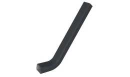 Труба гофрированная Vortex Lite 76х102х1000 мм с коленом PE RAL 7024 мокрый асфальт