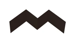 Угол внутренний фибросайдинга 0,5 Satin Matt RAL 9005 черный (2м)