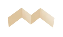 Угол внутренний фибросайдинга 0,5 Satin с пленкой RAL 1015 светлая слоновая кость (3м)