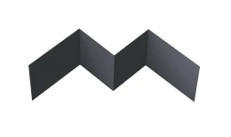 Угол внутренний фибросайдинга 0,5 Satin с пленкой RAL 7024 мокрый асфальт (3м)