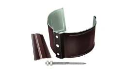 Кронштейн трубы на кирпич Optima 100мм RAL 8017