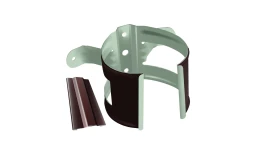 Кронштейн трубы на дерево Optima 100мм RAL 8017