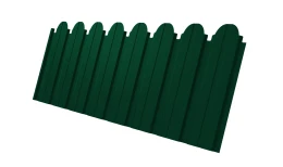 Профнастил C10B фигурный 0,5 Satin Matt RAL 6005 зеленый мох