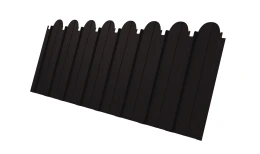 Профнастил C10A фигурный 0,45 PE-Double RAL 9005 черный