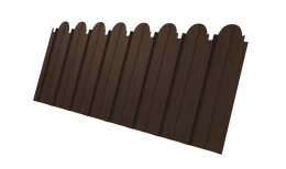 Профнастил C10A фигурный 0,45 PE-Double RAL 8017 шоколад